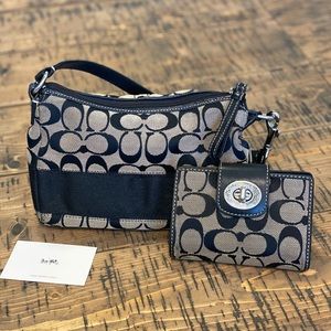 Coach Black Mini Purse & Wallet